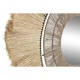 Стенно огледало DKD Home Decor Естествен 79 x 4 x 79 cm Bali Юта Стенно огледало DKD Home Decor Естествен 79 x 4 x 79 cm Bali Юта