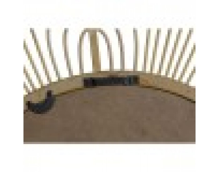 Стенно огледало Home ESPRIT Естествен Scandi 80 x 2 x 80 cm