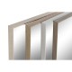 Стенно огледало Home ESPRIT Бял Кафяв Бежов Сив Кристал полистирен 63,3 x 2,6 x 89,6 cm (4 броя) Стенно огледало Home ESPRIT Бял Кафяв Бежов Сив Кристал полистирен 63,3 x 2,6 x 89,6 cm (4 броя)