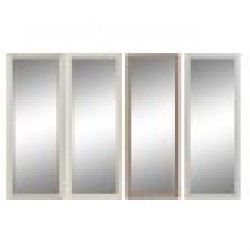 Стенно огледало DKD Home Decor Кристал Кафяв Бял Тъмно сив PS Традиционен 4 броя (36 x 2 x 95,5 cm) - Тоалетки и Огледала