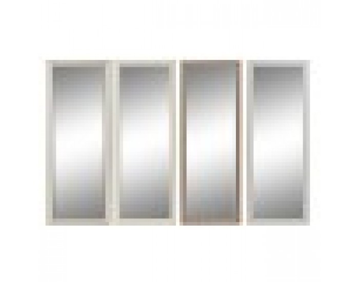 Стенно огледало DKD Home Decor Кристал Кафяв Бял Тъмно сив PS Традиционен 4 броя (36 x 2 x 95,5 cm) Стенно огледало DKD Home Decor Кристал Кафяв Бял Тъмно сив PS Традиционен 4 броя (36 x 2 x 95,5 cm)