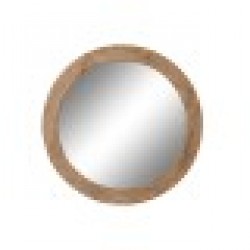 Стенно огледало DKD Home Decor Кафяв Естествен Alpino 66 x 5 x 66 cm - Тоалетки и Огледала
