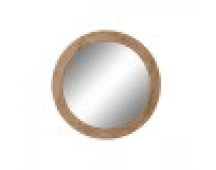 Стенно огледало DKD Home Decor Кафяв Естествен Alpino 66 x 5 x 66 cm