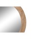 Стенно огледало DKD Home Decor Кафяв Естествен Alpino 66 x 5 x 66 cm