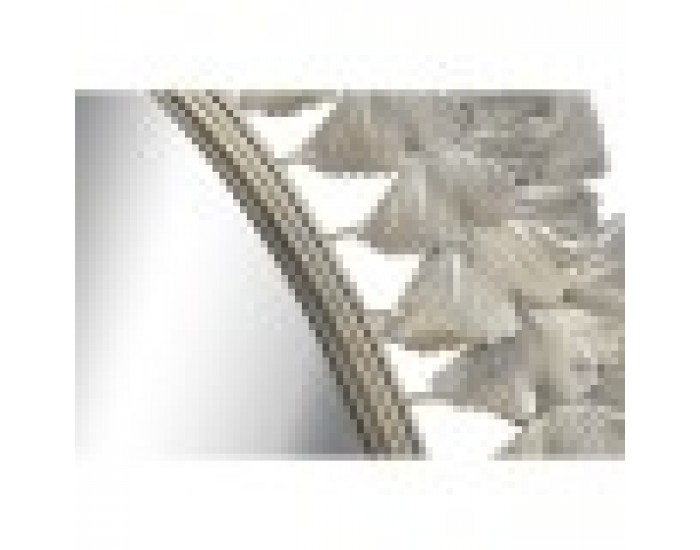 Стенно огледало DKD Home Decor Огледало Шампанско Метал Лист на растение (69 x 3,5 x 98,5 cm)