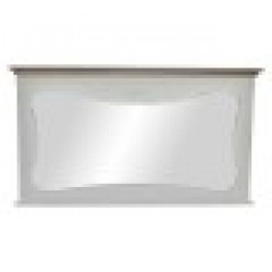 Стенно огледало DKD Home Decor Бял Дървен Естествен 105 x 64 x 4,5 cm - Тоалетки и Огледала