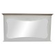 Стенно огледало DKD Home Decor Бял Дървен Естествен 105 x 64 x 4,5 cm Стенно огледало DKD Home Decor Бял Дървен Естествен 105 x 64 x 4,5 cm