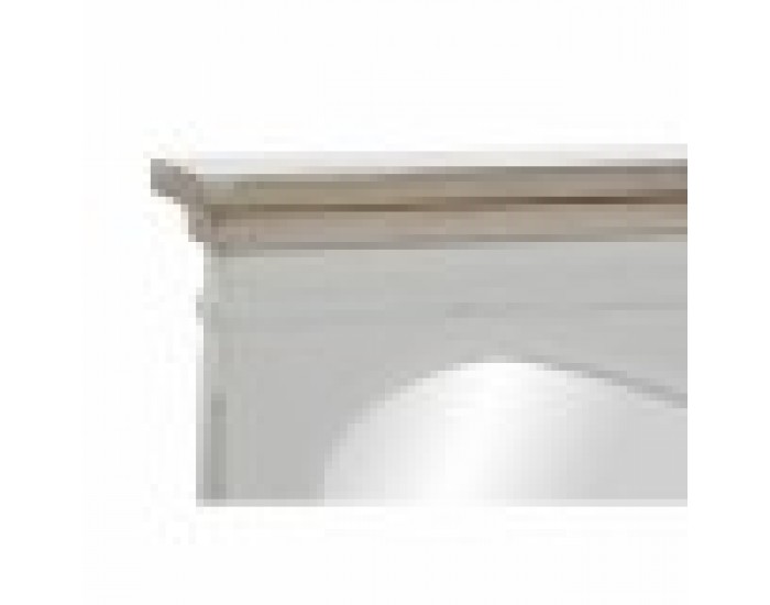 Стенно огледало DKD Home Decor Бял Дървен Естествен 105 x 64 x 4,5 cm Стенно огледало DKD Home Decor Бял Дървен Естествен 105 x 64 x 4,5 cm