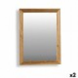 Стенно огледало Canada Кафяв 60 x 80 x 2 cm (2 броя) - Тоалетки и Огледала