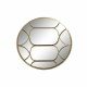 Стенно огледало DKD Home Decor 80 x 2,5 x 80 cm Златен Метал Дървен Арабин