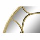 Стенно огледало DKD Home Decor 80 x 2,5 x 80 cm Златен Метал Дървен Арабин