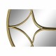 Стенно огледало DKD Home Decor 80 x 2,5 x 80 cm Златен Метал Дървен Арабин