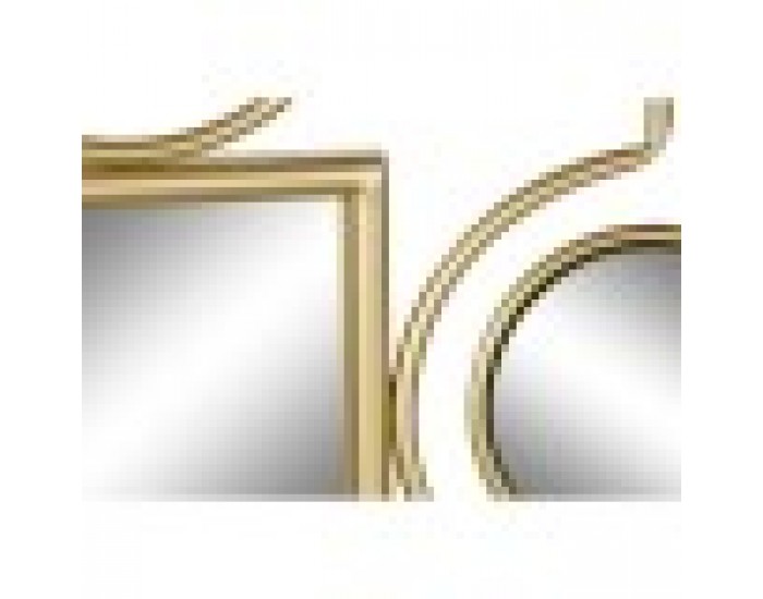 Стенно огледало DKD Home Decor PVC Метал (70 x 2 x 100 cm)
