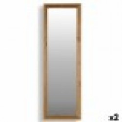 Стенно огледало Canada Кафяв Дървен Кристал 48 x 150 x 2 cm (2 броя) - Тоалетки и Огледала