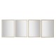 Стенно огледало Home ESPRIT Бял Кафяв Бежов Сив Кристал полистирен 70 x 2 x 97 cm (4 броя) Стенно огледало Home ESPRIT Бял Кафяв Бежов Сив Кристал полистирен 70 x 2 x 97 cm (4 броя)