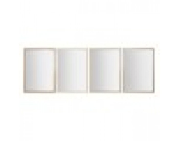 Стенно огледало Home ESPRIT Бял Кафяв Бежов Сив Кристал полистирен 66 x 2 x 92 cm (4 броя)