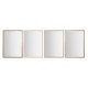 Стенно огледало Home ESPRIT Бял Кафяв Бежов Сив Кристал полистирен 66 x 2 x 92 cm (4 броя)