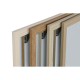 Стенно огледало Home ESPRIT Бял Кафяв Бежов Сив Кристал полистирен 66 x 2 x 92 cm (4 броя)