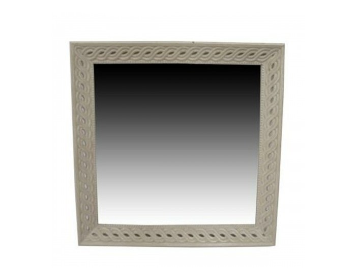 Стенно огледало Home ESPRIT Бял Естествен Дърво манго романтичен 92 x 6 x 92 cm Стенно огледало Home ESPRIT Бял Естествен Дърво манго романтичен 92 x 6 x 92 cm