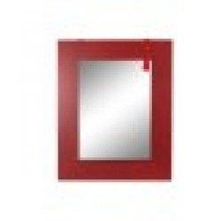 Стенно огледало DKD Home Decor Огледало Ела Червен Черен MDF (70 x 2 x 90 cm) - Тоалетки и Огледала