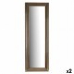 Стенно огледало Райета Златен Дървен Cтъкло 53 x 154,3 x 3 cm (2 броя) - Тоалетки и Огледала