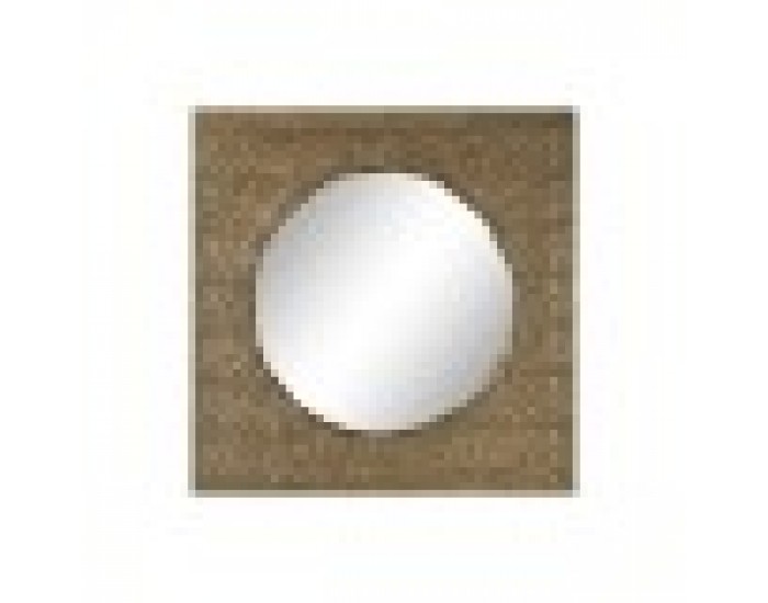 Стенно огледало Home ESPRIT Златен Метал 80 x 6 x 80 cm