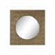 Стенно огледало Home ESPRIT Златен Метал 80 x 6 x 80 cm