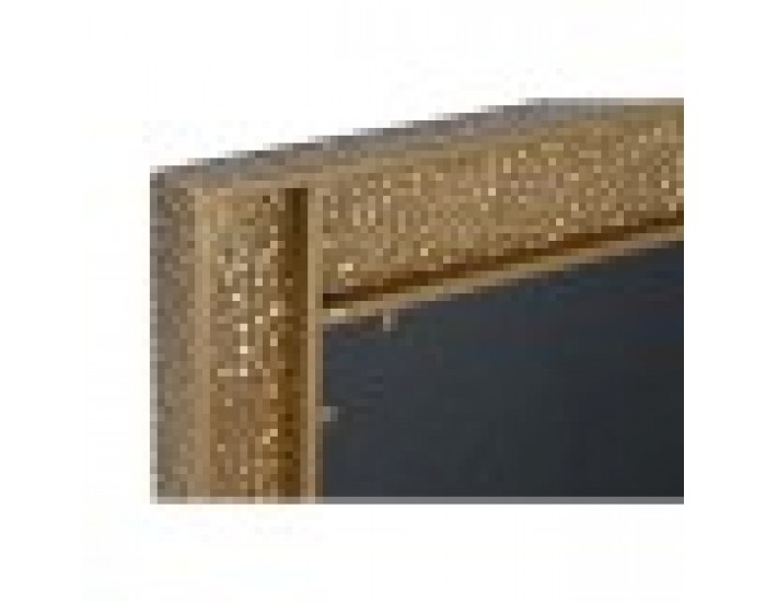 Стенно огледало Home ESPRIT Златен Метал 80 x 6 x 80 cm