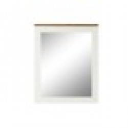 Стенно огледало DKD Home Decor Бял Кафяв Aкациево дърво Дърво манго Град 90 x 1,5 x 113 cm - Тоалетки и Огледала