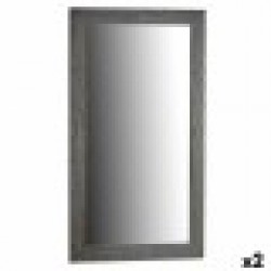 Стенно огледало Сив Дървен Cтъкло 75,5 x 135,5 x 1,5 cm (2 броя) - Тоалетки и Огледала