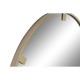 Стенно огледало Home ESPRIT Златен Кристал Желязо 122 x 4 x 122 cm