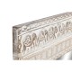 Стенно огледало Home ESPRIT Бял Естествен Дърво манго Слон Индианец 83 x 4 x 121 cm