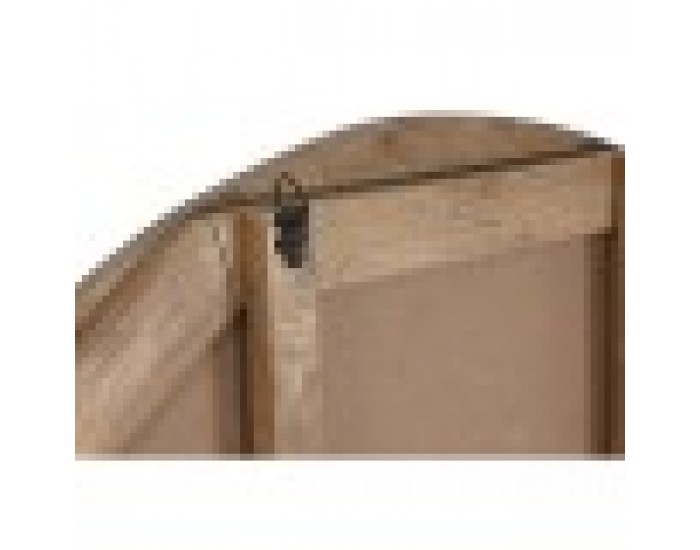 Стенно огледало Home ESPRIT Естествен Bali 120 x 8 x 120 cm