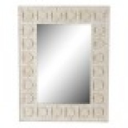 Стенно огледало DKD Home Decor Дърво манго (93.5 x 4.7 x 120.3 cm) - Тоалетки и Огледала
