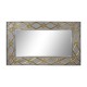 Стенно огледало DKD Home Decor Сив Златен Дърво манго (154 x 5 x 92 cm)