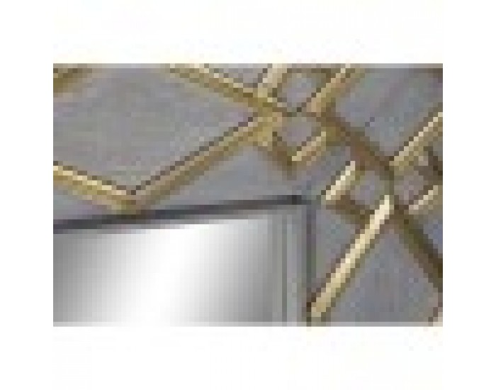 Стенно огледало DKD Home Decor Сив Златен Дърво манго (154 x 5 x 92 cm)