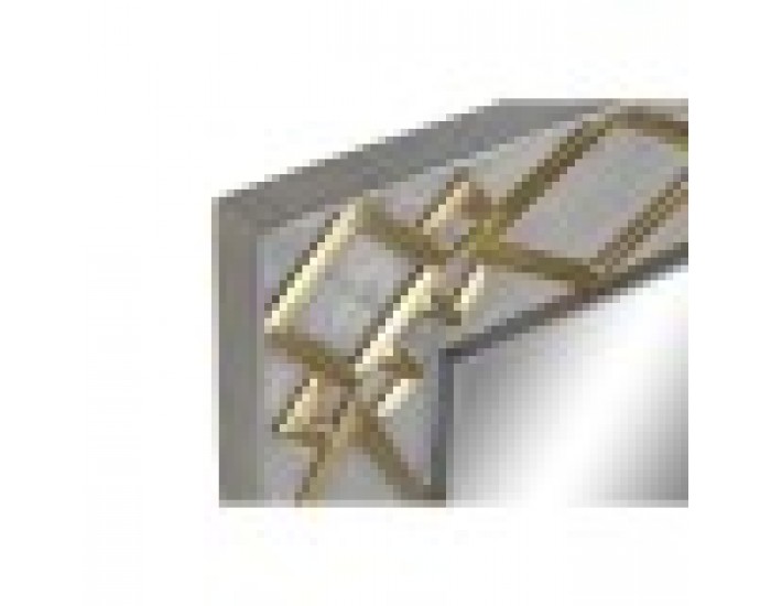 Стенно огледало DKD Home Decor Сив Златен Дърво манго (154 x 5 x 92 cm)