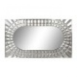 Стенно огледало DKD Home Decor Сребрист Дърво манго (154 x 4 x 92 cm) - Тоалетки и Огледала