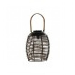 Слънчева лампа DKD Home Decor Кафяв Черен Бамбук Pатан 22 x 22 x 39 cm - Осветителни тела