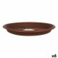 Чинийка за Саксия Green Time 55623 Кафяв (6 броя) (Ø 32 cm) - Стоки за Градинарство, Саксии, Системи за поливане
