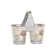 Саксия DKD Home Decor Розов Метал Shabby Chic (24 x 12 x 23 cm) Саксия DKD Home Decor Розов Метал Shabby Chic (24 x 12 x 23 cm)