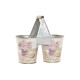 Саксия DKD Home Decor Розов Метал Shabby Chic (24 x 12 x 23 cm) Саксия DKD Home Decor Розов Метал Shabby Chic (24 x 12 x 23 cm)