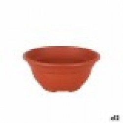 Саксия Dem Greentime Кръгъл Купа Кафяв ø 20 x 9 cm (12 броя) - Стоки за Градинарство, Саксии, Системи за поливане