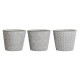 Саксия DKD Home Decor Сив Цимент 17 x 17 x 14,5 cm (3 броя) Саксия DKD Home Decor Сив Цимент 17 x 17 x 14,5 cm (3 броя)