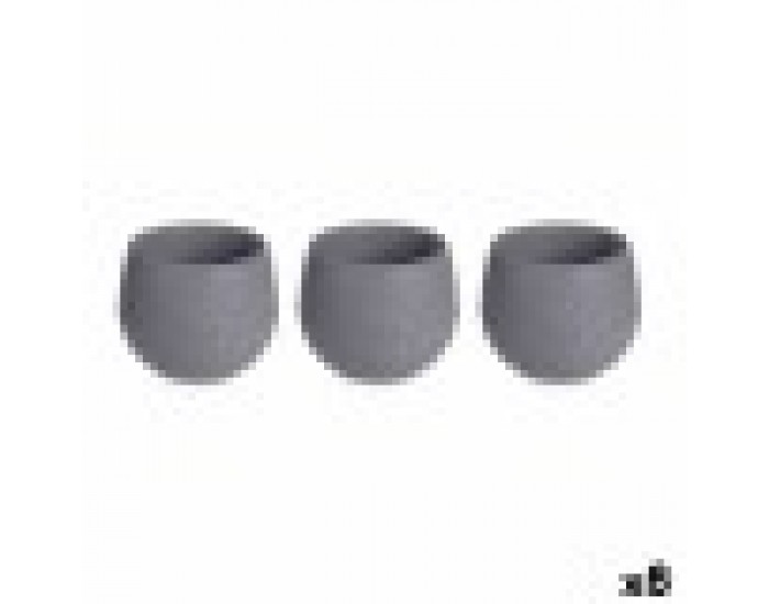 Комплект Саксии за цветя 6,2 x 6,2 x 6,6 cm Антрацит Пластмаса (8 броя)