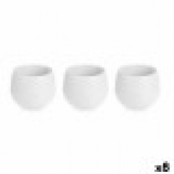 Комплект Саксии за цветя 6,2 x 6,2 x 6,6 cm Бял Пластмаса (8 броя) - Стоки за Градинарство, Саксии, Системи за поливане