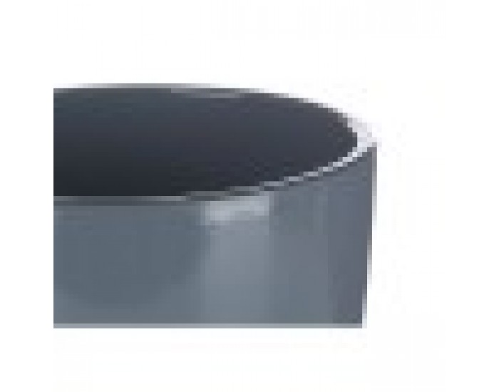 Комплект Саксии за цветя 2 Части Ø 22 cm Ø 28 cm Антрацит Глина