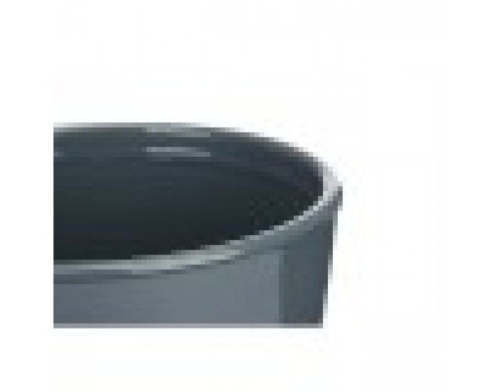 Комплект Саксии за цветя 2 Части Ø 22 cm Ø 28 cm Антрацит Глина