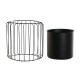 Саксия DKD Home Decor 26 x 26 x 26 cm Черен Метал