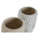 Саксия Home ESPRIT Бял Бежов Керамика 15 x 15 x 25 cm (2 броя) Саксия Home ESPRIT Бял Бежов Керамика 15 x 15 x 25 cm (2 броя)